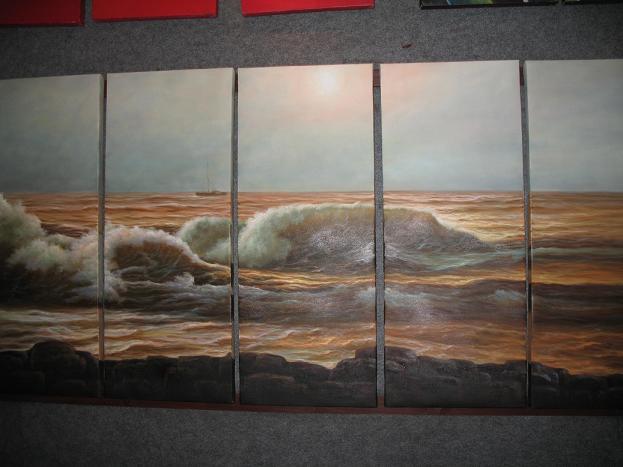 Dafen Oil Painting on canvas seascape painting -set499